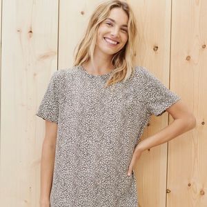 NWT Jenni Kayne Leopard T-Shirt Dress